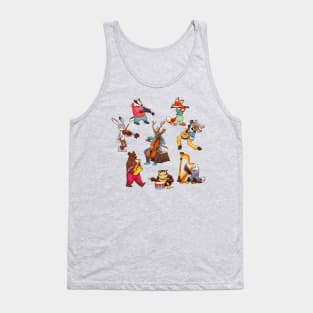 Musician cartoon animals Tank Top